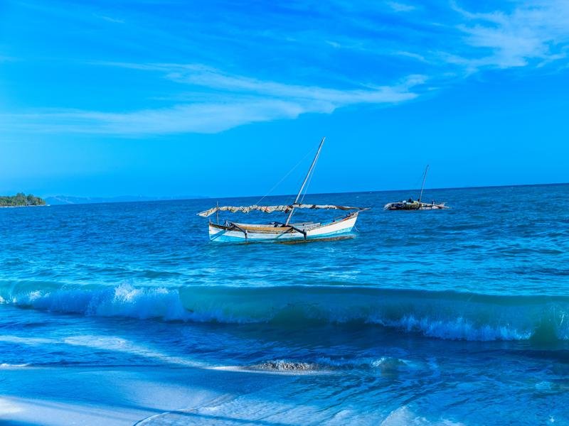 Boats at Nosy Iranja