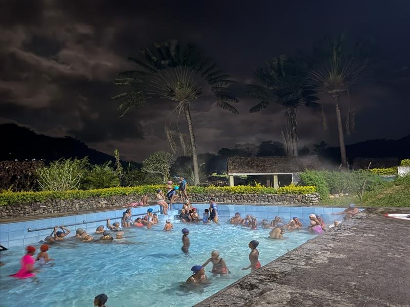 We visited the Ranomafana hot springs pool