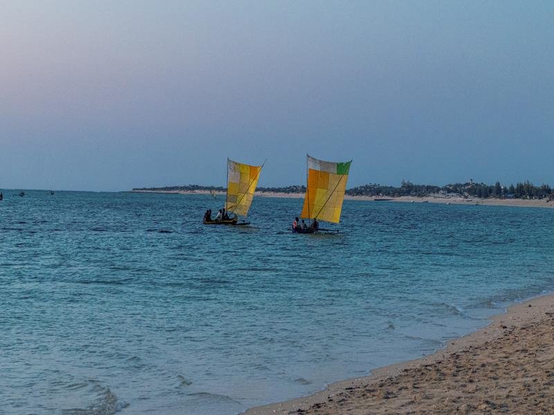 Colorful sail boats
