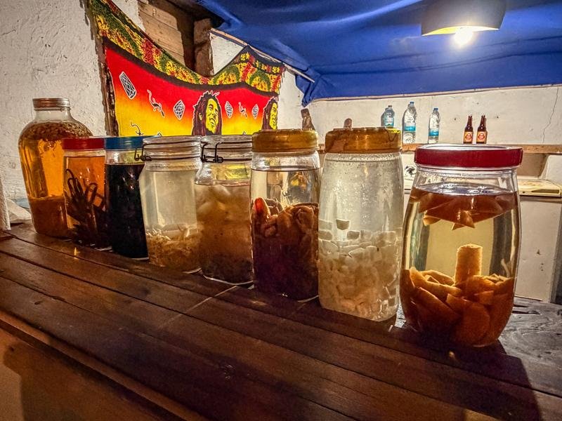 Local rum varieties at our hotel restaurant