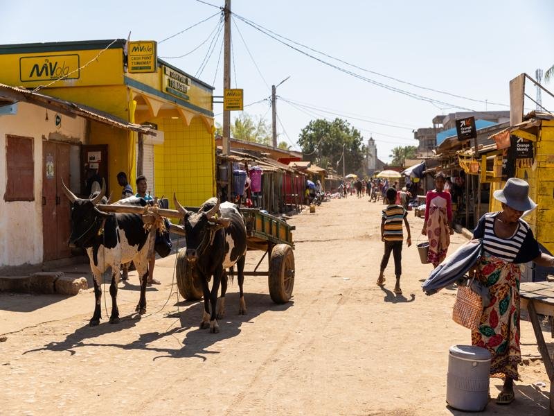 Typical street view of the town