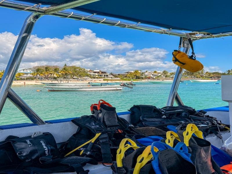 On the dive boat