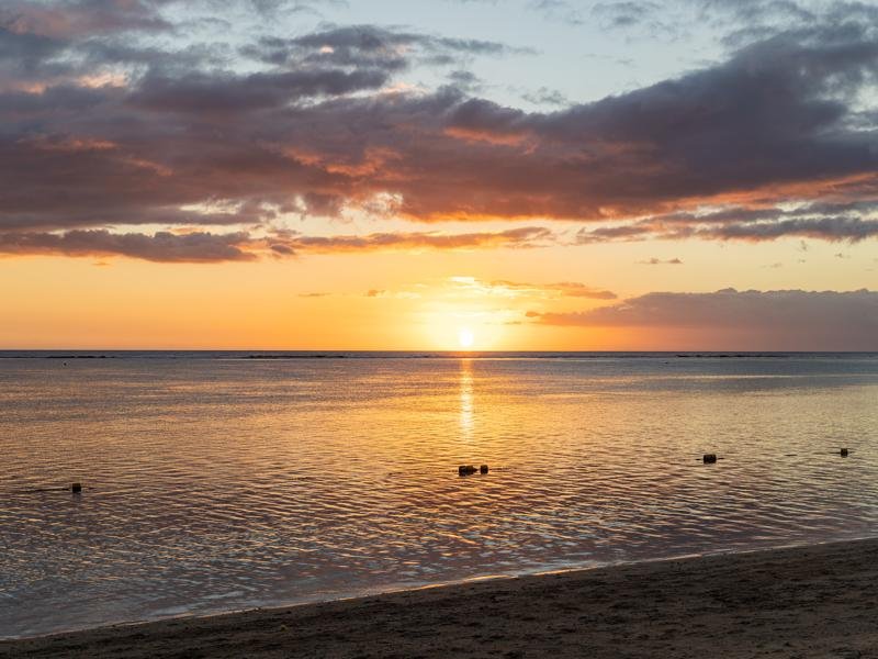 Sunset on our beach