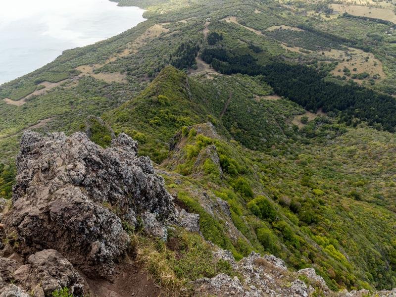 Looking back down on the hike