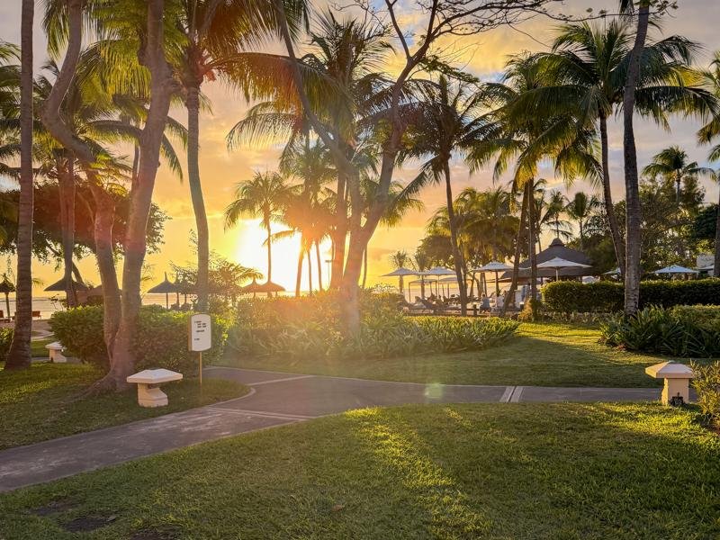 Back at the resort for sunset