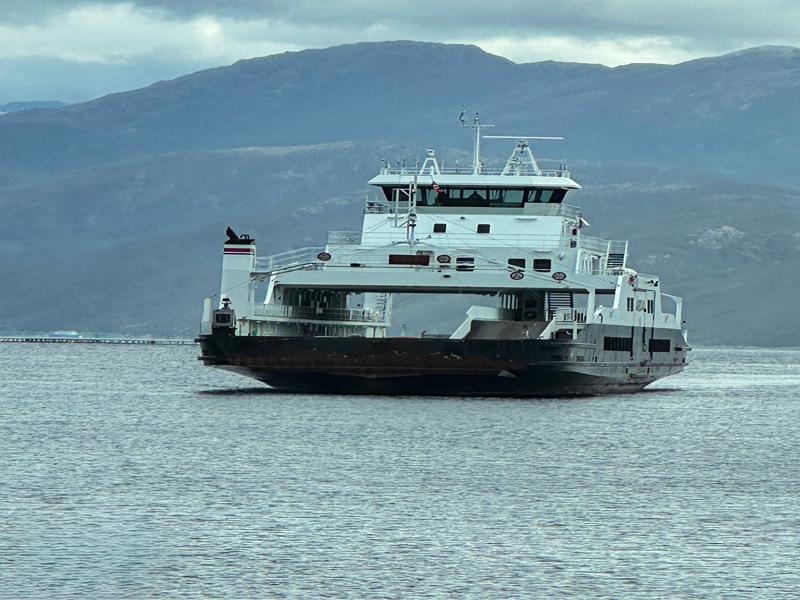 Ferry heading in to dock