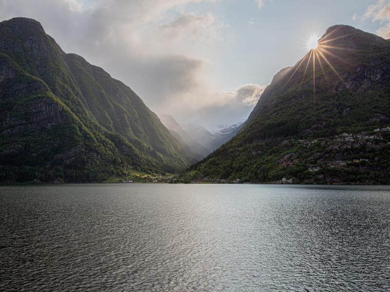 Our campsite on the road had great views!