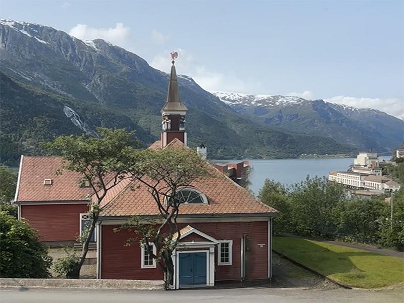 Views from our hotel in Tyssedal