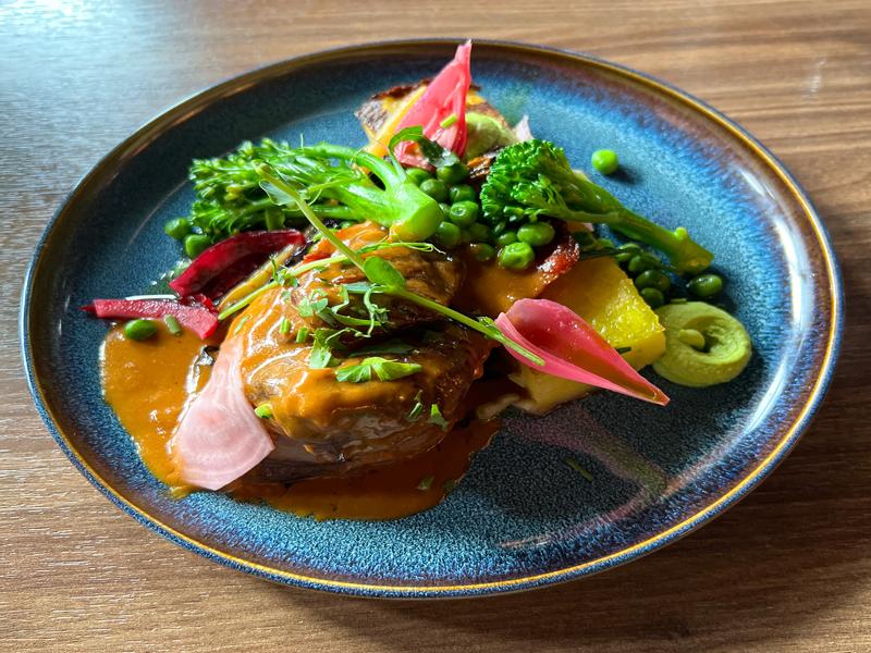 Entree at dinner after our long hike