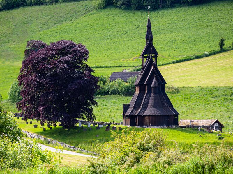 Beautiful stave church we pulled over to find