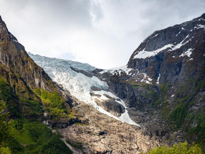 Glacier view near the pass
