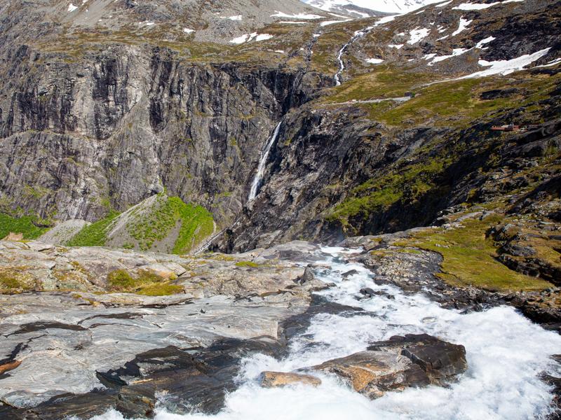 Waterfall near Trollstigen road