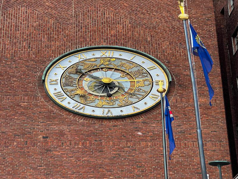 City hall clock