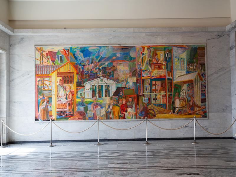 Mural in city hall