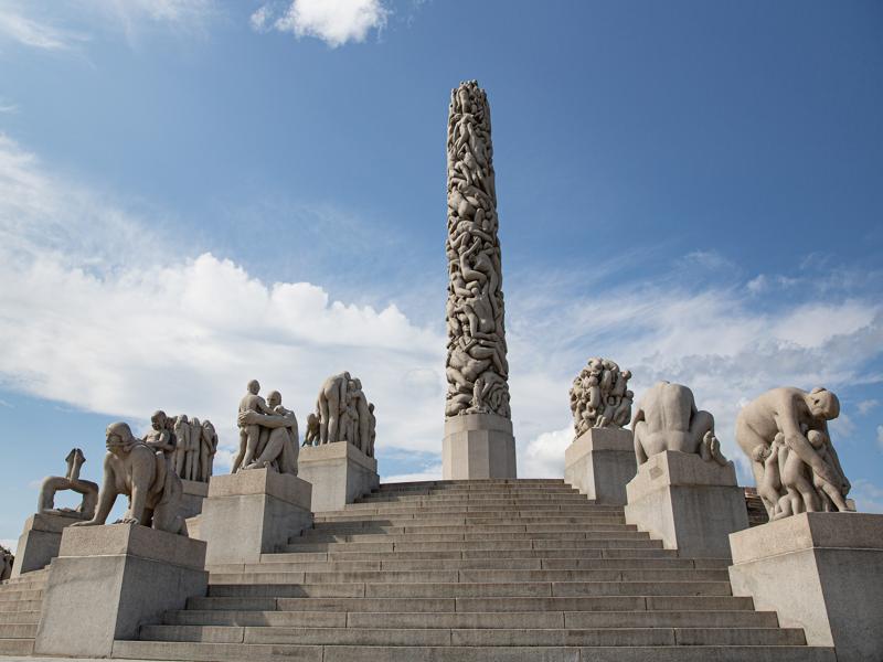 Sculptures by artist Gustav Vigeland