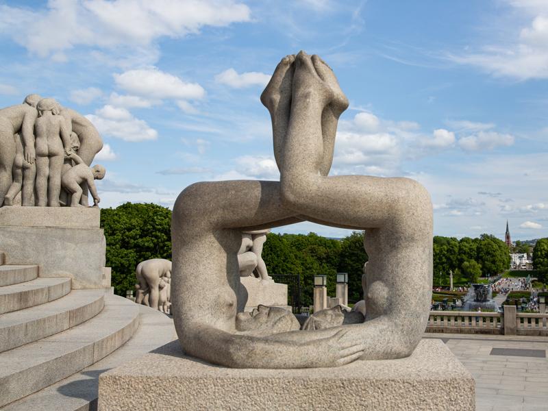 Sculptures by artist Gustav Vigeland