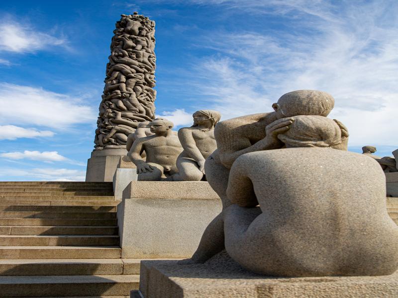 Sculptures by artist Gustav Vigeland