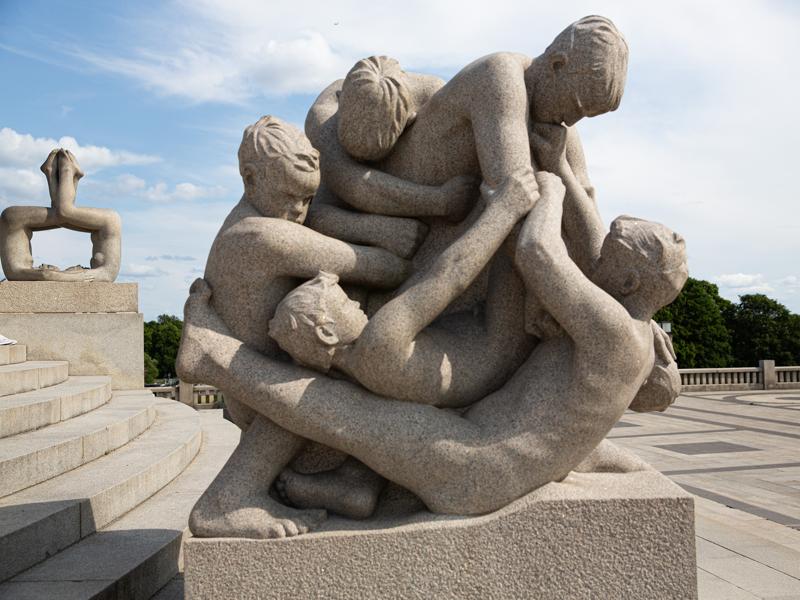 Sculptures by artist Gustav Vigeland