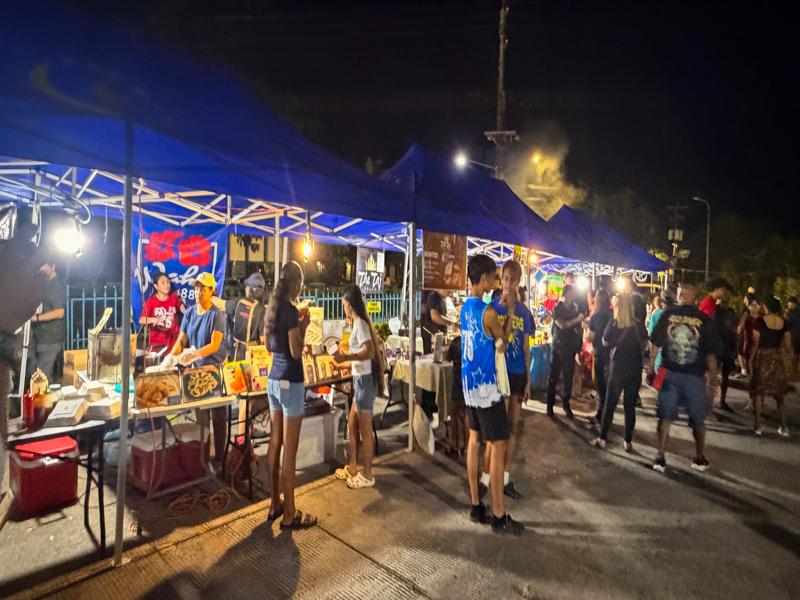 Food stalls at the night market