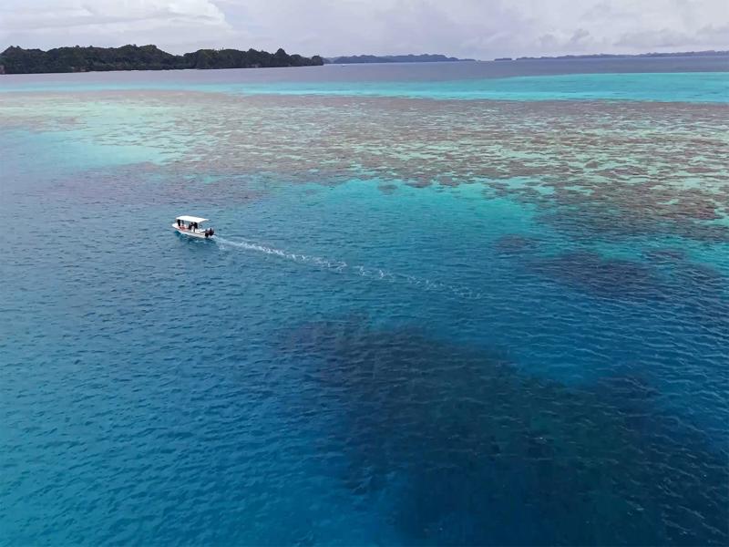 There is a lot of reef around the islands