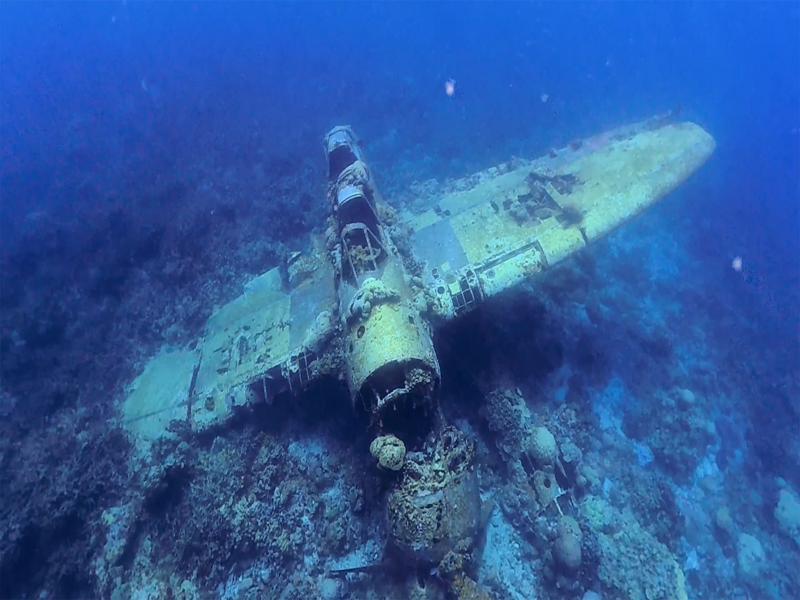 The seaplane from above