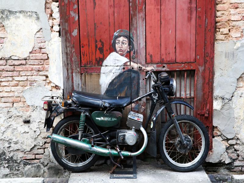 Georgetown, Penang motorcycle street art