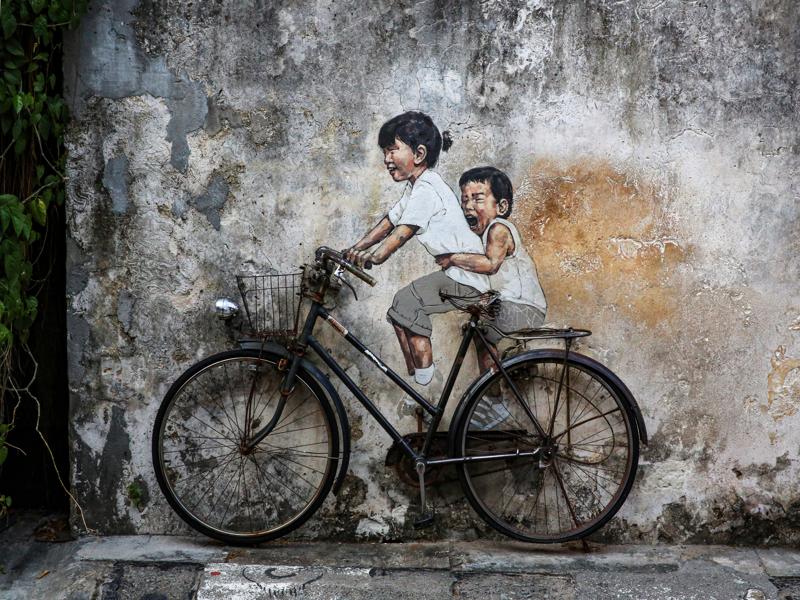 Georgetown, Penang bicycle Street Art