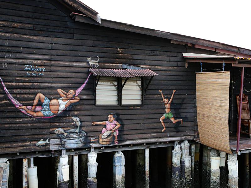 Street art on the jetty