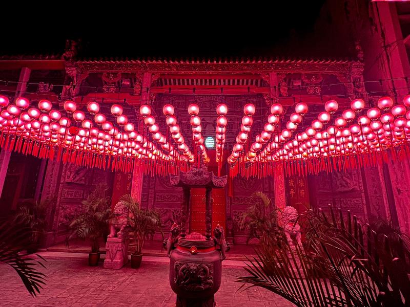 Chinese lanterns at the temple