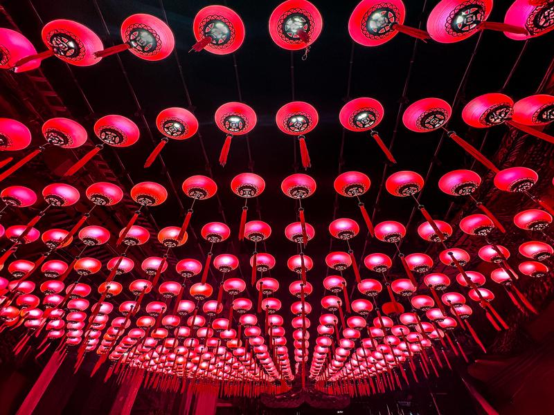 Chinese lanterns at the temple