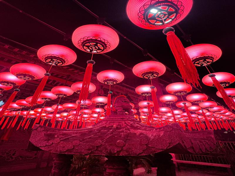 Chinese lanterns at the temple