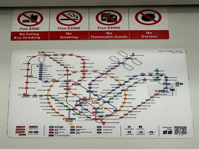 Singapore metro map