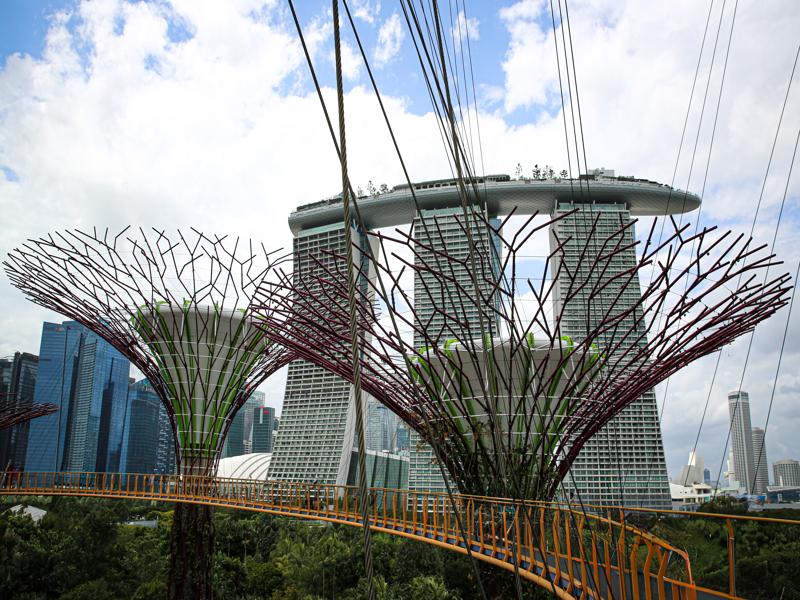 Marina Bay Sands from the skywalk
