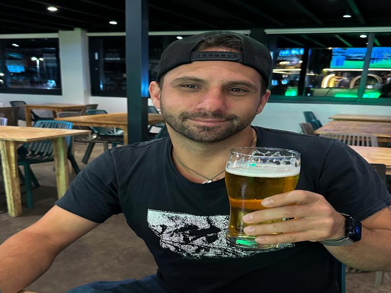 First beer in Cape Town