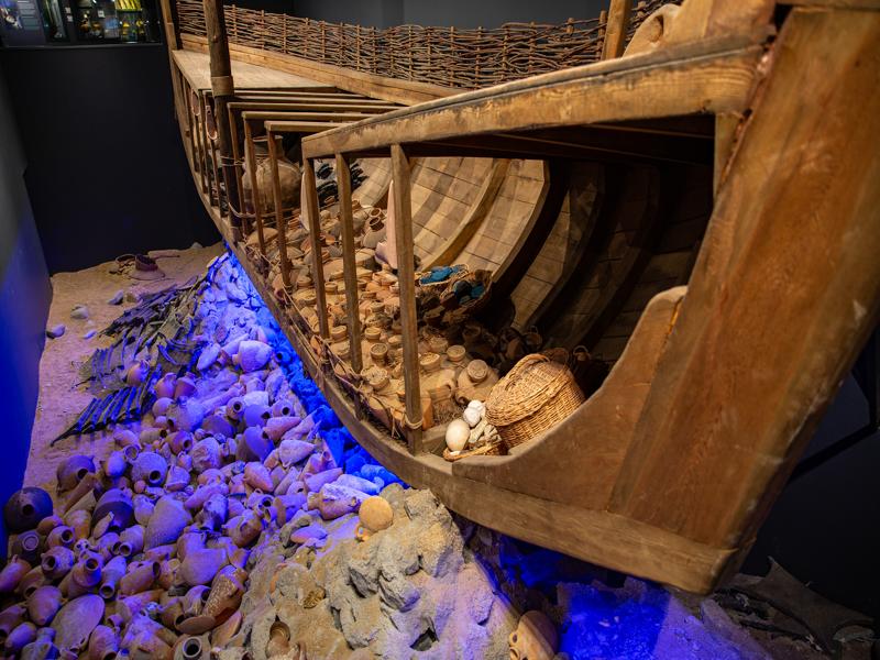 Shipwreck display by Underwater Archaeology Museum