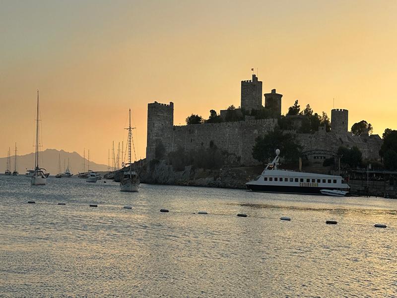 Bodrum castle at sunset