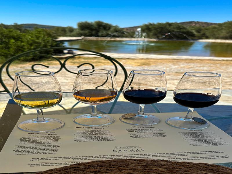 Wine tasting at Karnas