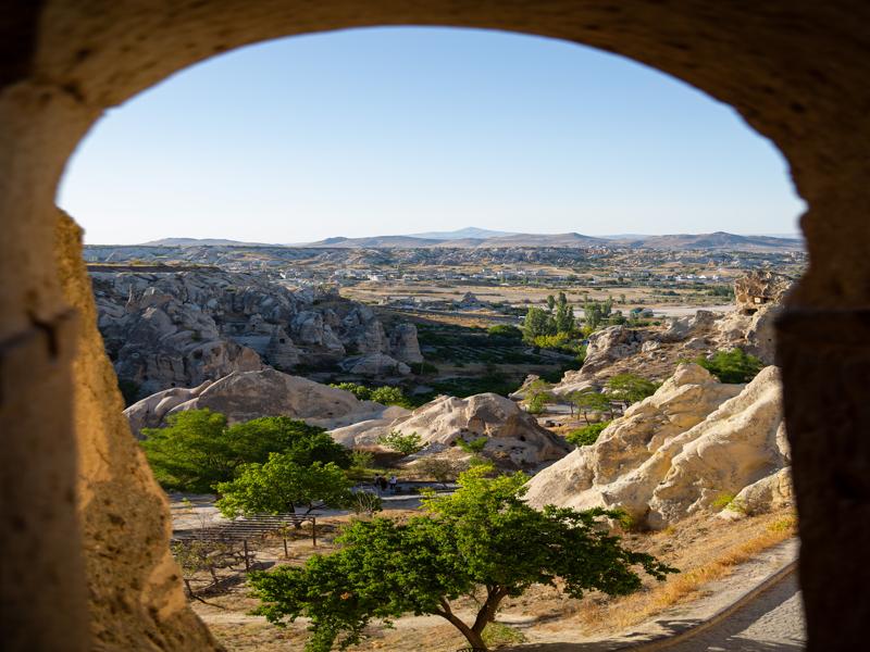 View from Goreme open air museum
