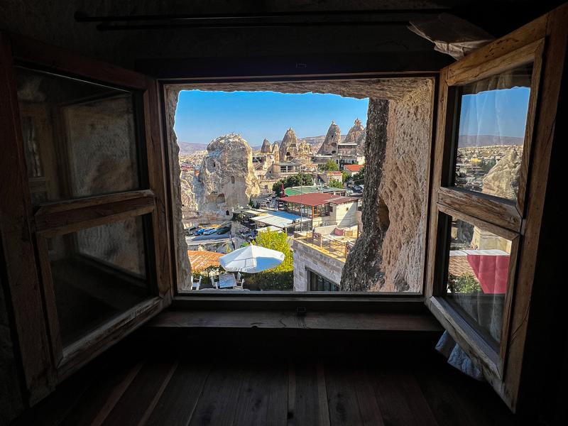 View from our hotel window