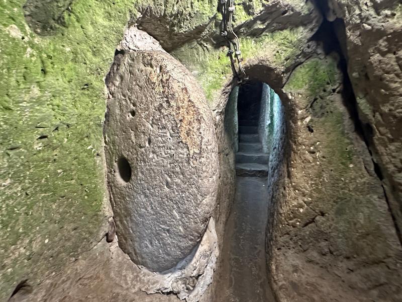 Door inside the underground city