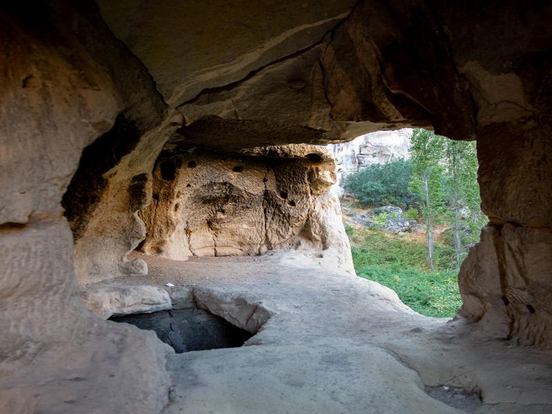 Exploring the cave houses