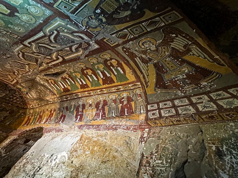 Inside a cave church