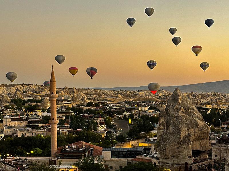 Balloons from our hotel
