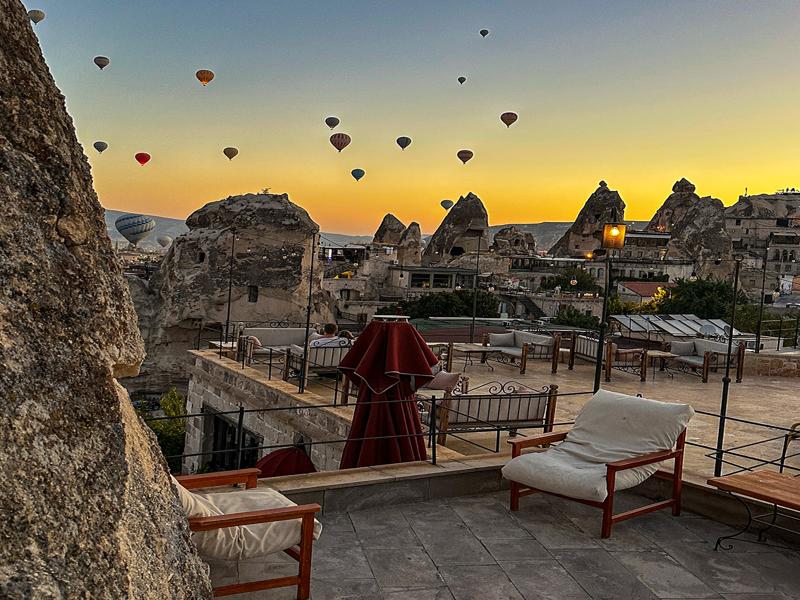 Balloons from our hotel