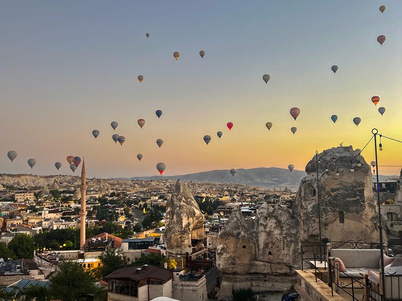 Balloons from our hotel
