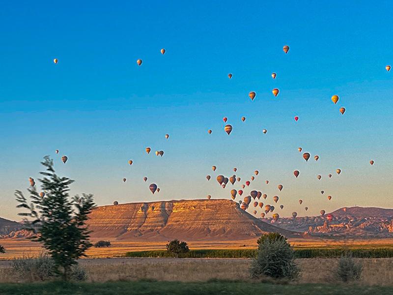 Balloons from the road