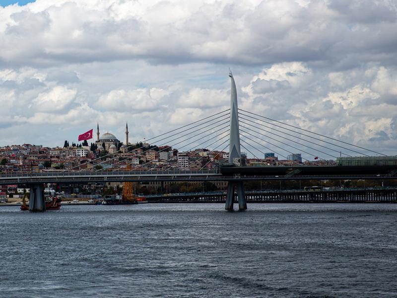On Galata bridge