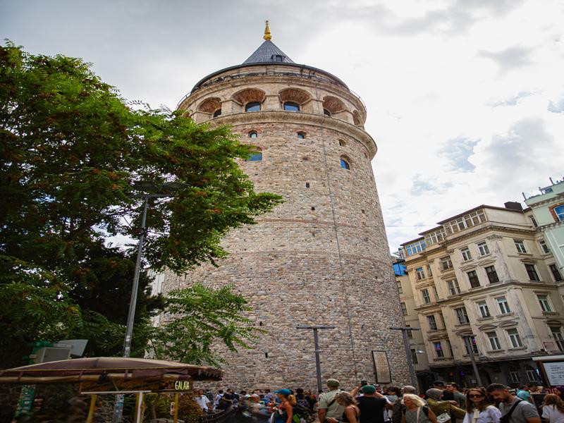 Galata tower up close