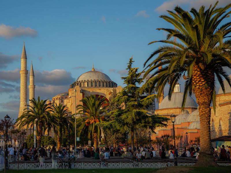 Hagia Sofia at sunset