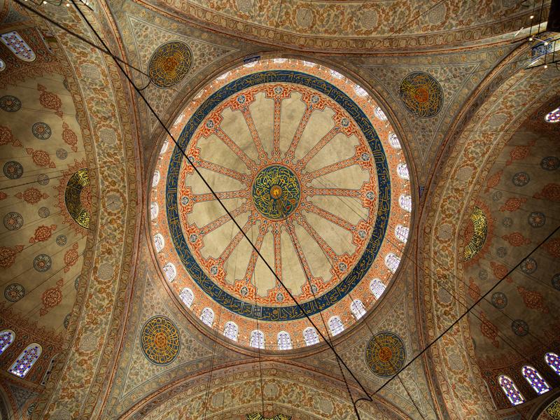 Blue Mosque ceiling